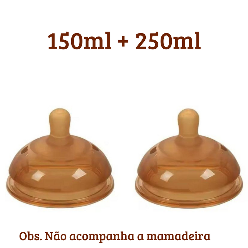 Mamadeira em Silicone Semelhante ao Peito Materno