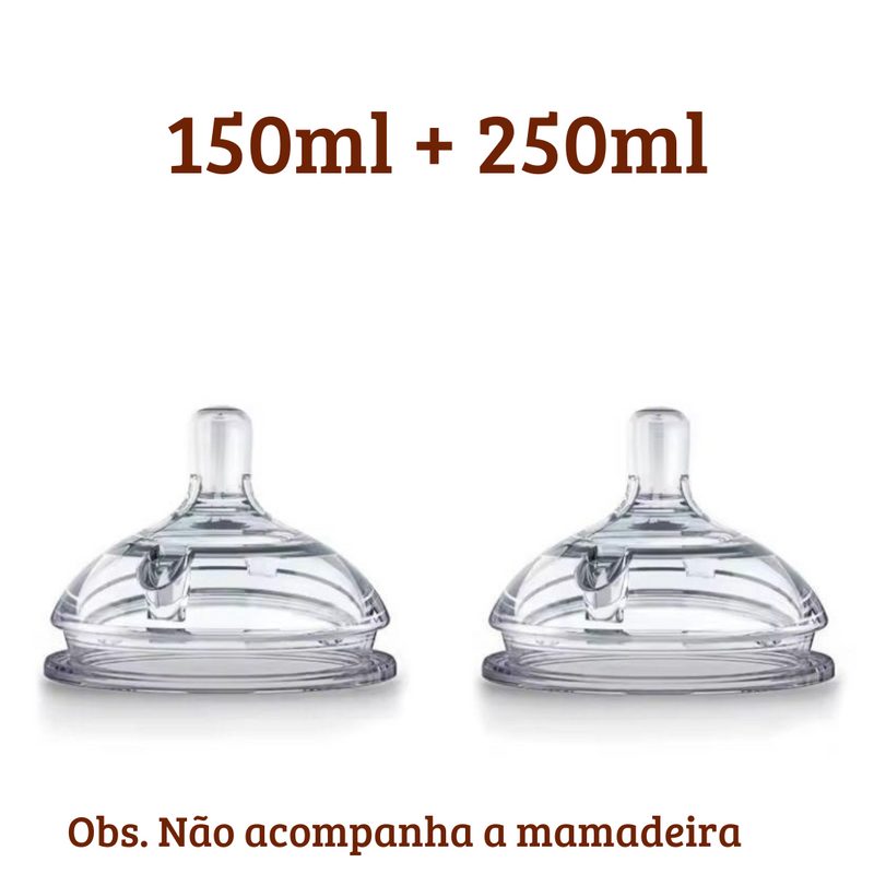 Mamadeira em Silicone Semelhante ao Peito Materno