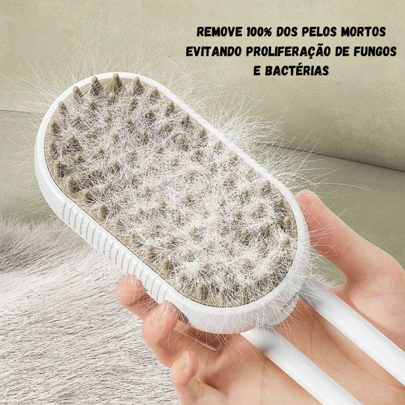 PetClean Max 3 em 1 - Escova a Vapor Elétrico