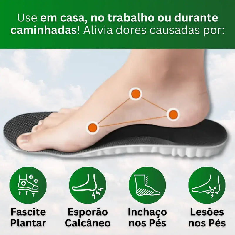 Palmilha Ortopédica Anti Impacto - FootFlex