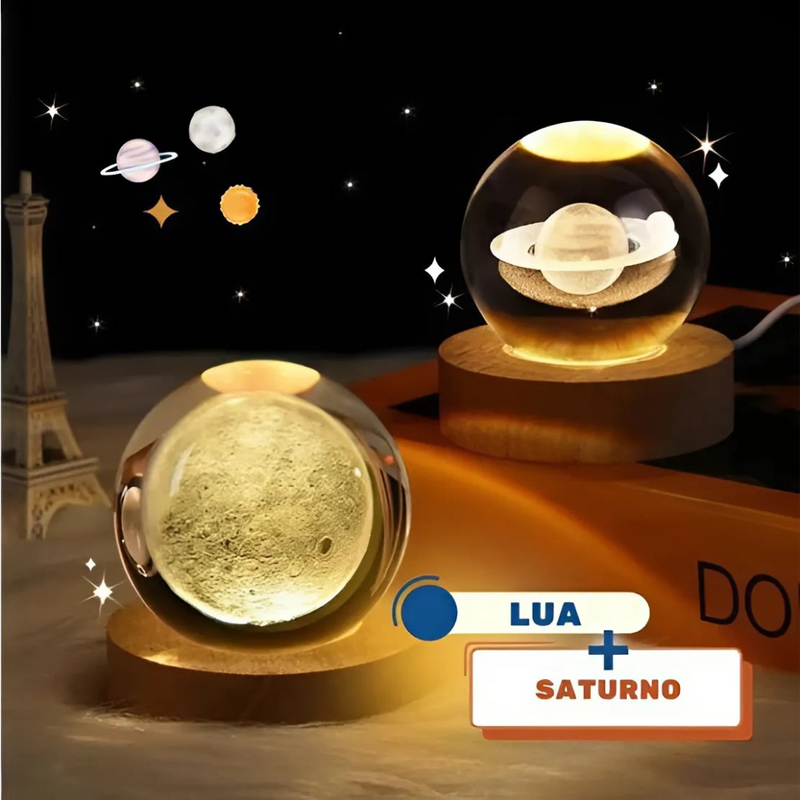 Luminária Planetária - Luz do Universo - Compre 1 Leve 2