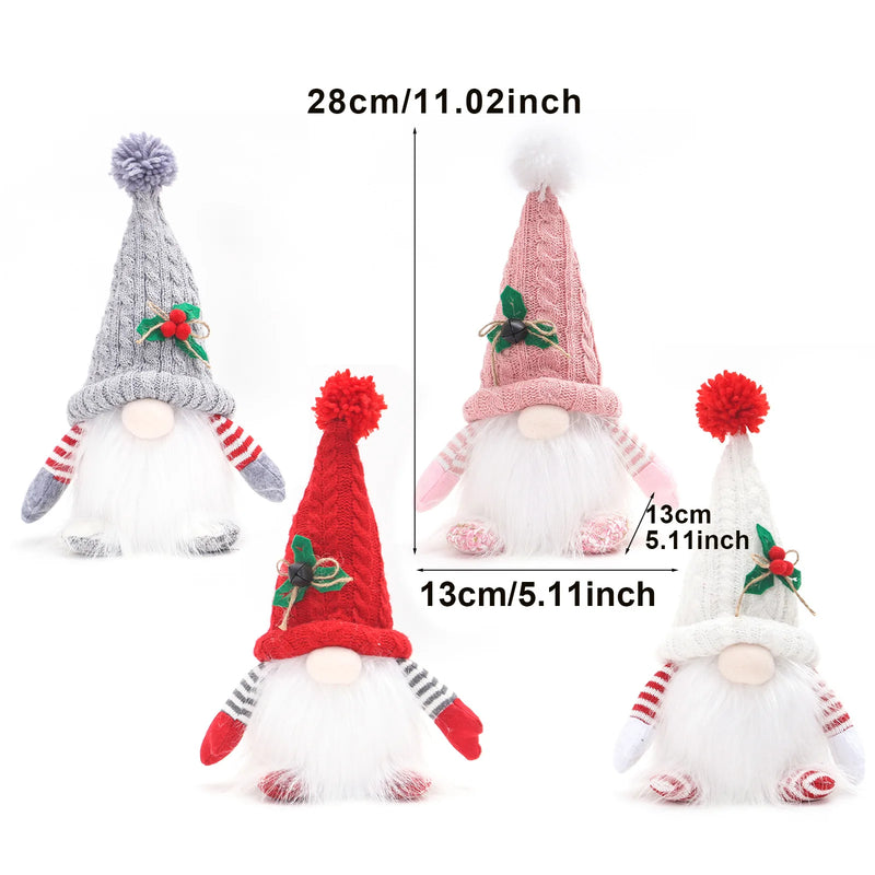 Bonecos Gnomos de Natal com Led