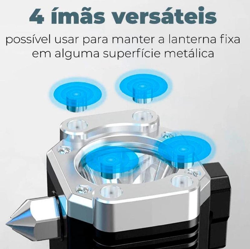 MaxLight - Lanterna Tática Multifuncional 4 em 1 - Loja Zig Zag