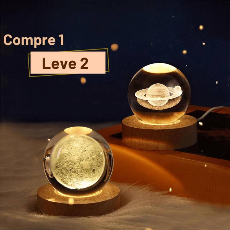 Luminária Planetária - Luz do Universo - Compre 1 Leve 2