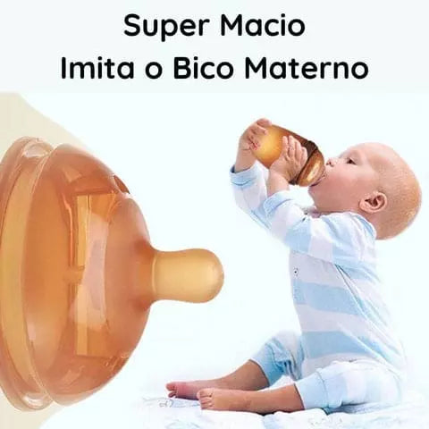 Mamadeira em Silicone Semelhante ao Peito Materno