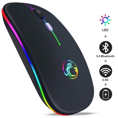 Mouse Led sem Fio Recarregável IMice - Loja Zig Zag